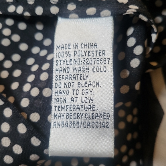 Black and White Zebra Print and Polka Dot Reversible Sleeveless Top - Picture 3 of 4